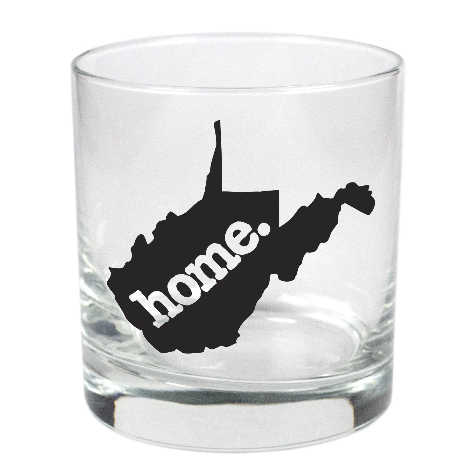 home. Rocks Glass 9 oz. - West Virginia, Set of 12