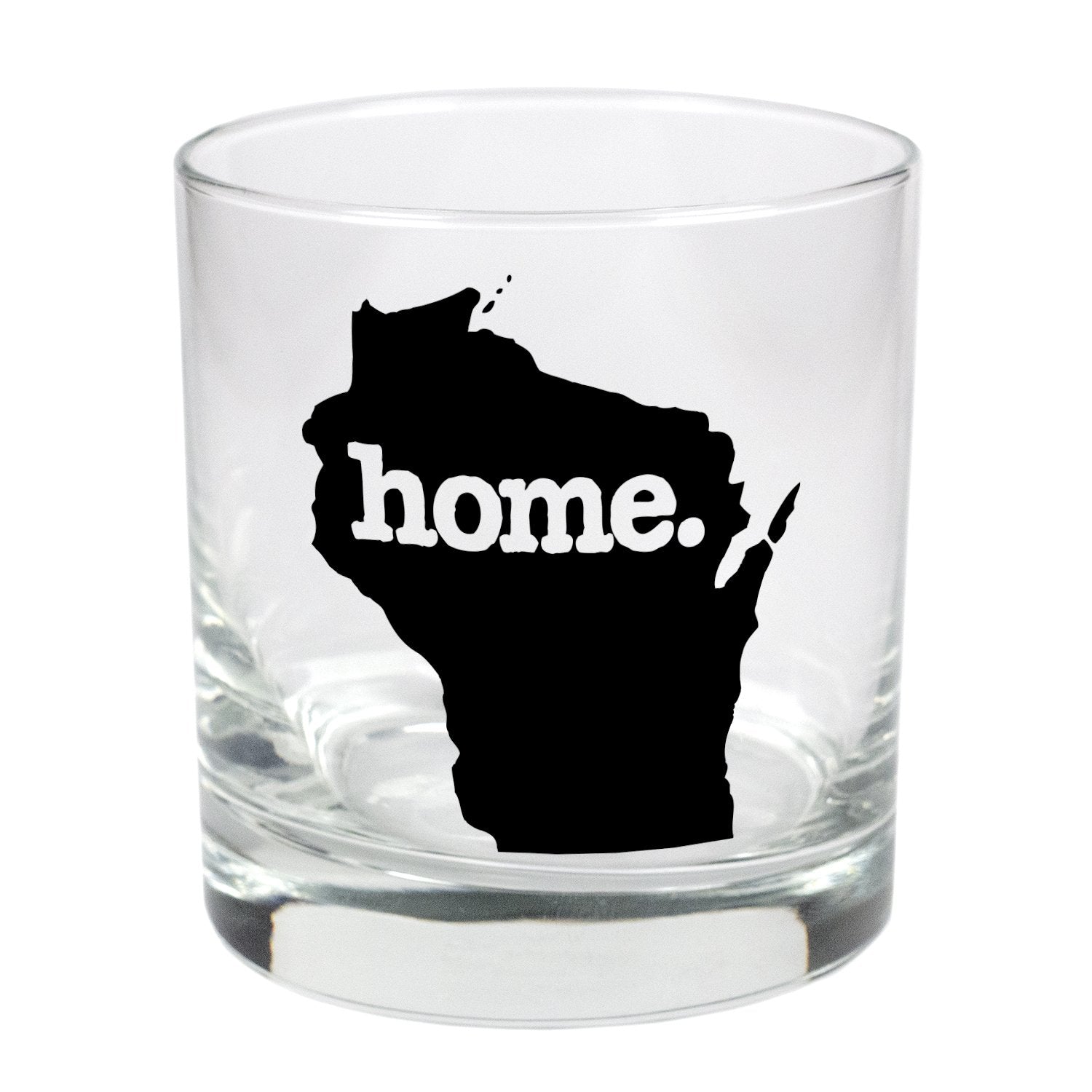 home. Rocks Glass 9 oz. - Wisconsin, Set of 12