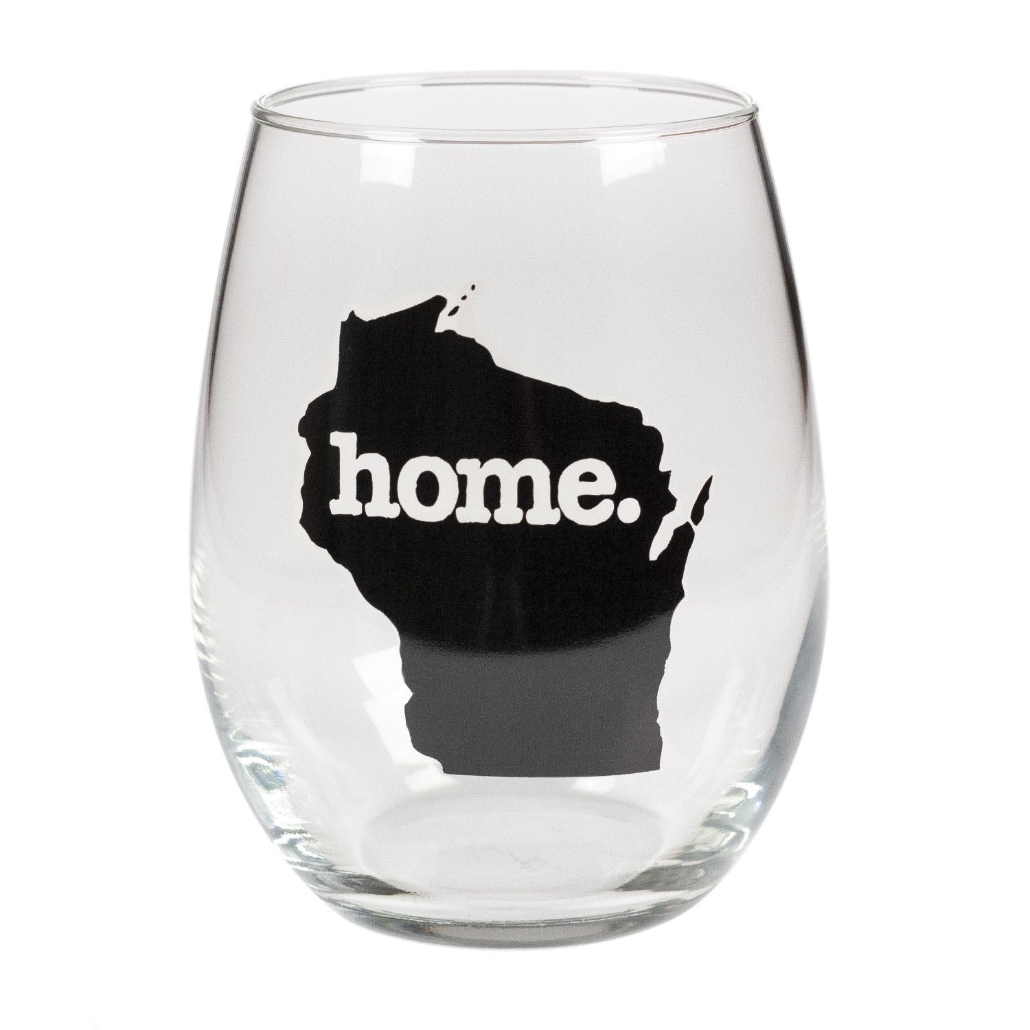 home. Stemless Wine Glass - Wisconsin, Set of 12