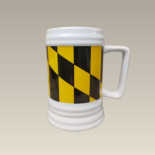 22 oz. Maryland Flag Decorated Beer Stein, 5.75"