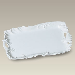 11" Scrolled Rectangular Tray