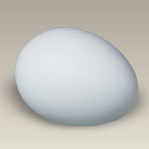 2.75" Bisque Egg