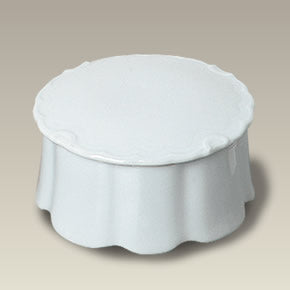4.5" Scrolled Edge Fluted Box, SELECTED SECONDS