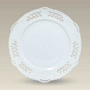 9.25" Openwork Dresden Style Plate, SELECTED SECONDS