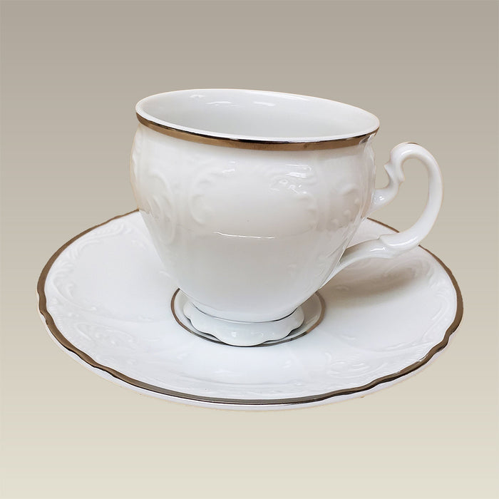 6 oz. Double Platinum Banded Bernadotte Cup and Saucer