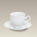 8 oz. Simona Cup and Saucer, 3.25" tall