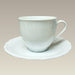 8 oz. Simona Cup and Saucer, 2.75" tall