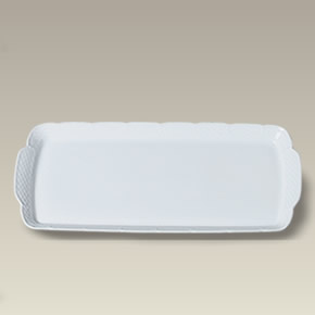 14.25" Minuet Sandwich Tray with Designer Back Stamp, SELECTED SECONDS