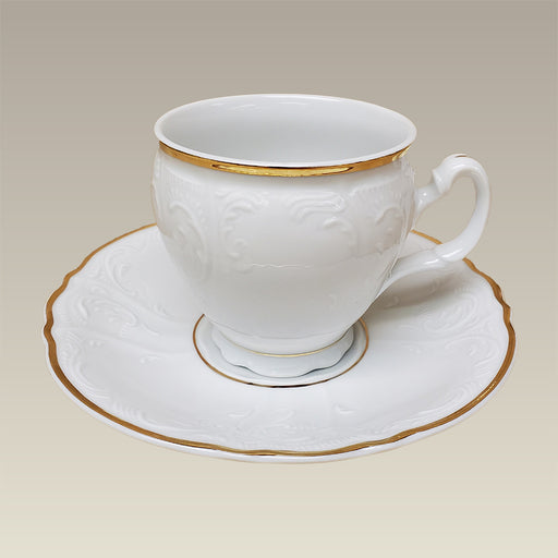 8 oz. Double Gold Banded Bernadotte Cup and Saucer