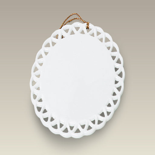 3.5" Oval Openwork Ornament