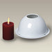 4.625" Two Piece Dome Candle Holder