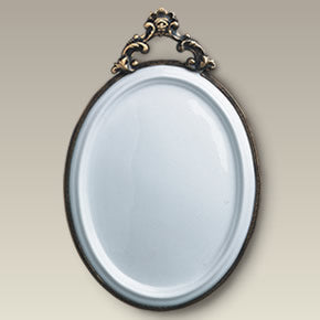 9.5" Oval Plaque w/ Metal Frame, SELECTED SECONDS