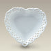 5" Heart Shaped Thin Openwork Plate, SELECTED SECONDS