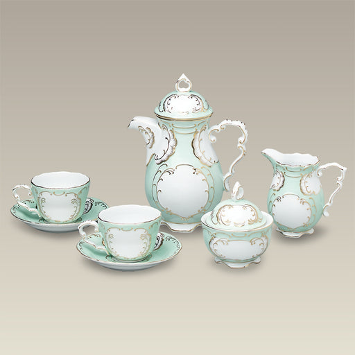 Green and Gold Tea Set, SELECTED SECONDS