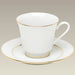 Gold Banded Cup & Saucer, 8 oz, SELECTED SECONDS