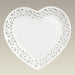 Heart Shape Plate w/ Openwork, 10", SELECTED SECONDS