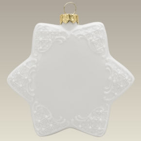 Embossed Star Shape Ornament, 3.25"