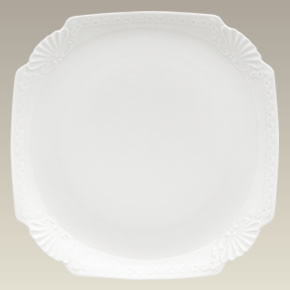 Square Plate w/ Folded Corners, 8.5", SELECTED SECONDS