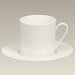 Cream Colored Cup & Saucer, 7 oz