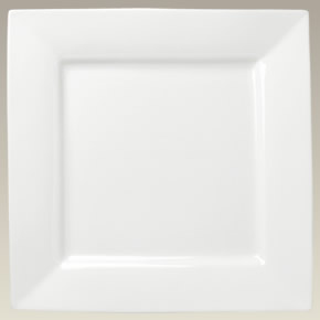 12" Rim Shape Square Plate, SELECTED SECONDS