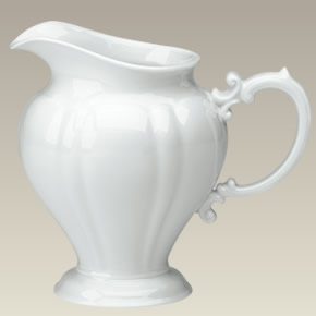 Scalloped Pitcher, 32 oz., 7" high, SELECTED SECONDS