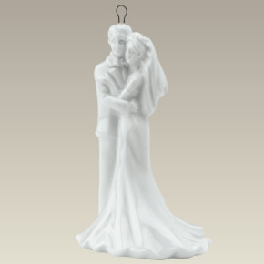 Bride and Groom Ornament, 3.5"
