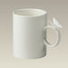 Butterfly Handle Cream Colored Mug, 14 oz