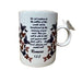 Butterfly Handle Cream Colored Mug with Romans 12:2 Verse, 14 oz
