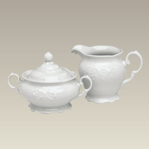 Frederyka Sugar and Creamer, 4"