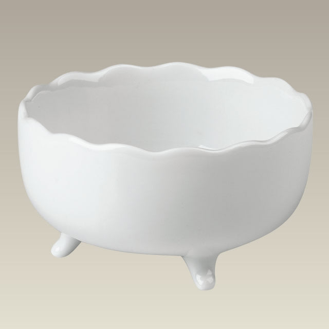 Ruffled Footed Bonbon, 4.5" x 2.5", SELECTED SECONDS
