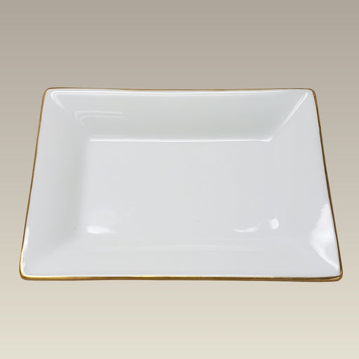 Candy Dish, 4.875" x 3.5" with Gold Trim, SELECTED SECONDS