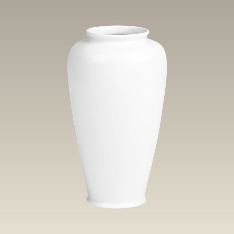 White Vase, 12" x 6.5", SELECTED SECONDS