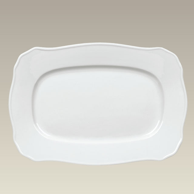 Rectangular Scrolled Platter, 12.625" x 8.5", SELECTED SECONDS