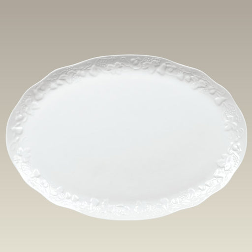 Oval Embossed Platter, 19.5" x 13.25"