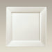 10" Cream Rim Shape Square Plate