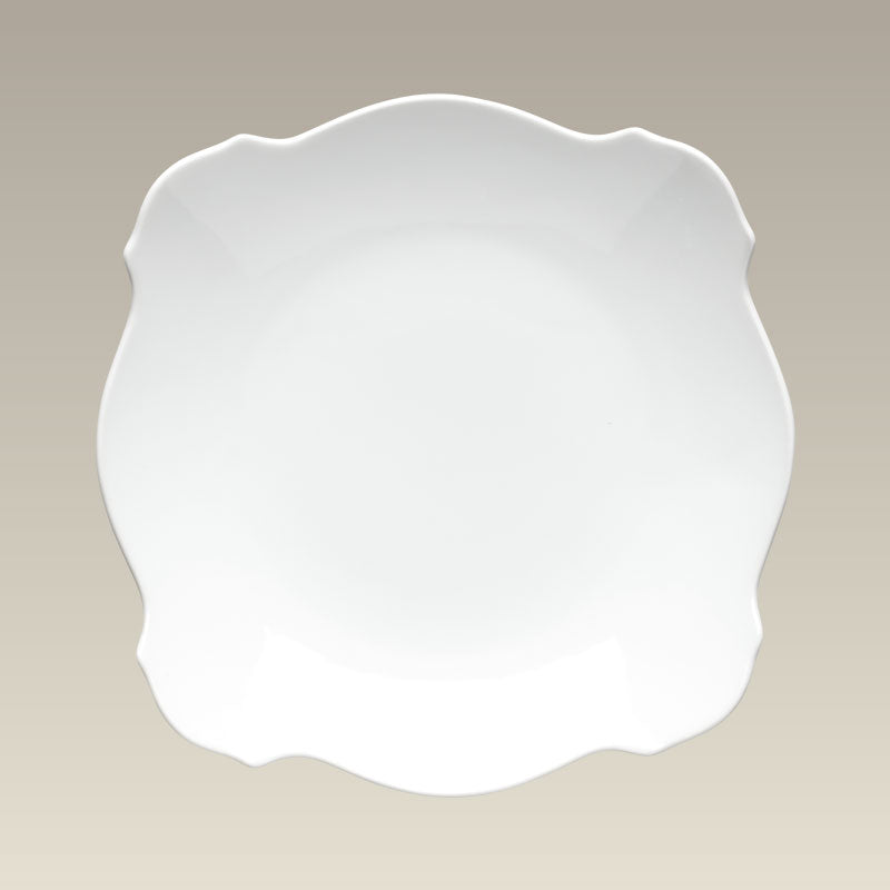 8.5" Square Plate with Scalloped Edge, SELECTED SECONDS