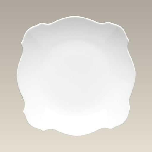 8.5" Square Plate with Scalloped Edge, SELECTED SECONDS