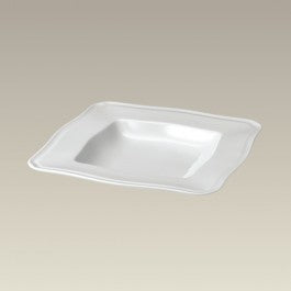 Square Scrolled Edge Soup Bowl, 8.5"