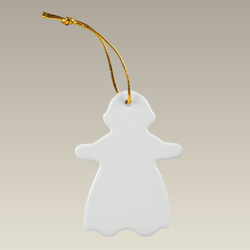 Gingerbread Girl Ornament, 3.5"