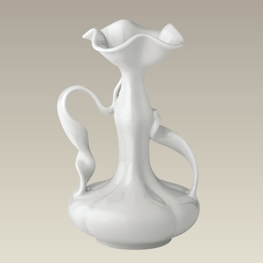 Art Nouveau Ribbon Handled Vase, 8"