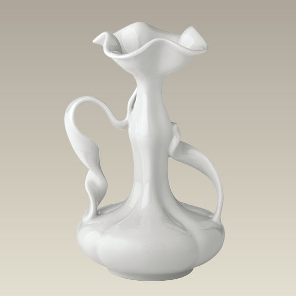 Art Nouveau Ribbon Handled Vase, 8"