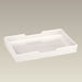 9" Warm White Towel Tray, SELECTED SECONDS