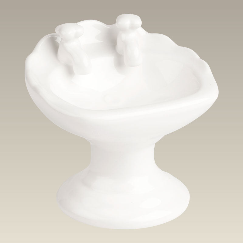 4.25" Pedestal Sink Shape Soap Dish