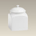 Square Stoneware Canister, 7.5", SELECTED SECONDS