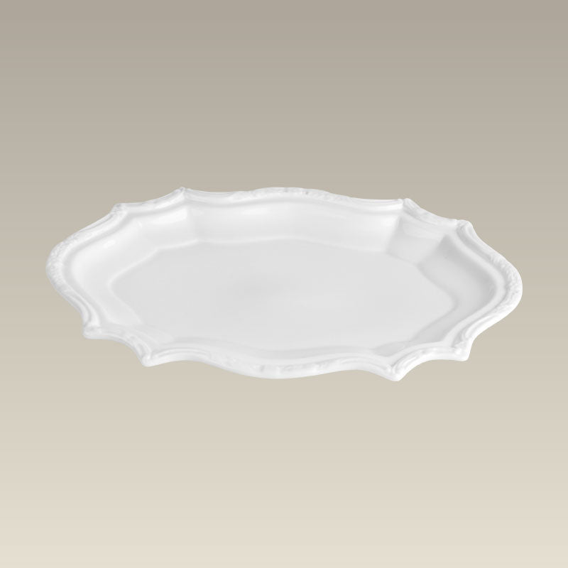 Oblong Scalloped Tray, 10.625"