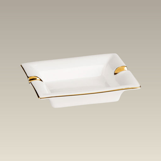 5.5" Ashtray with Gold Trim, SELECTED SECONDS