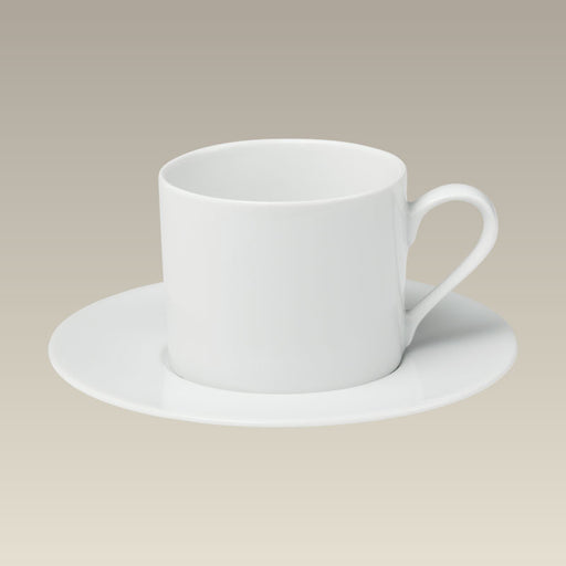 DISCOUNT PROMOS Espresso Cups with Saucer 2.75 oz. Set of 10, Bulk Pack -  Perfect for Espresso, Tea, Other Beverages - White