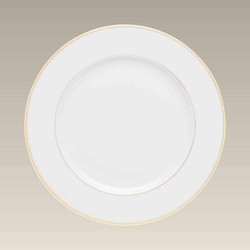 9.75" Double Gold Banded Rim Plate