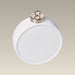 3" Plain Round White Ornament