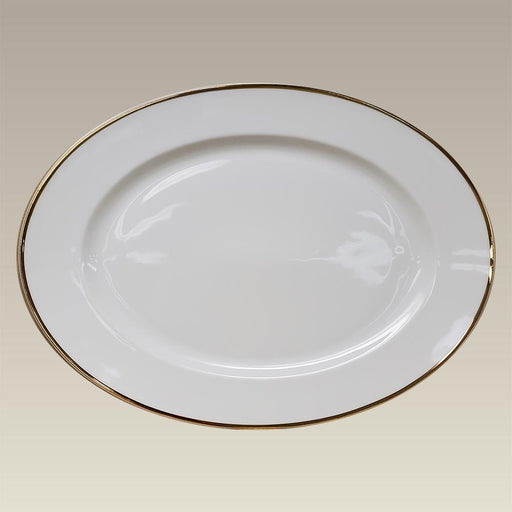 8 Sublimation Ceramic Plate with Light Gold Trim and Rim